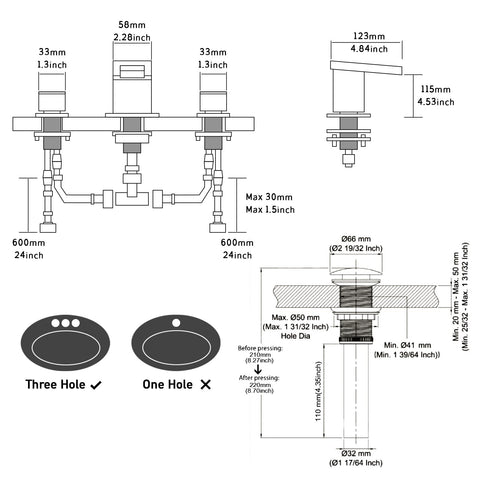 AVSIILE ceramic disc valve for long-lasting, drip-free operation.