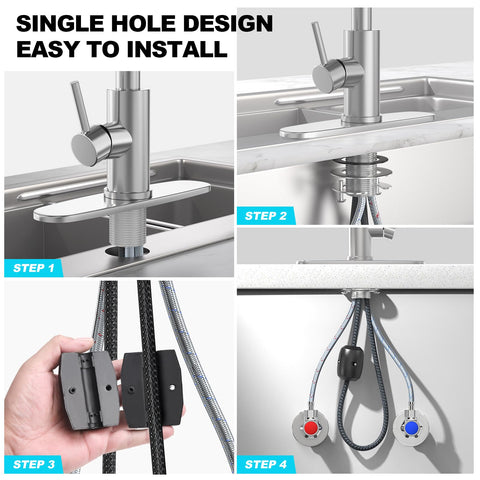 AVSIILE ceramic cartridge prevents leaks for reliability.