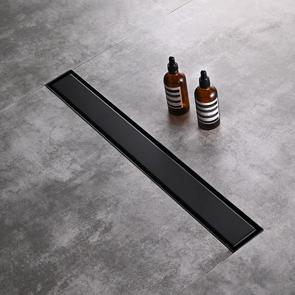 AVSIILE linear drain with grate-removal-handle simplifies cleaning.