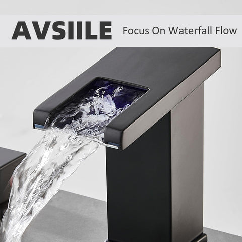 AVSIILE matte black finish resists water spots for easy cleaning