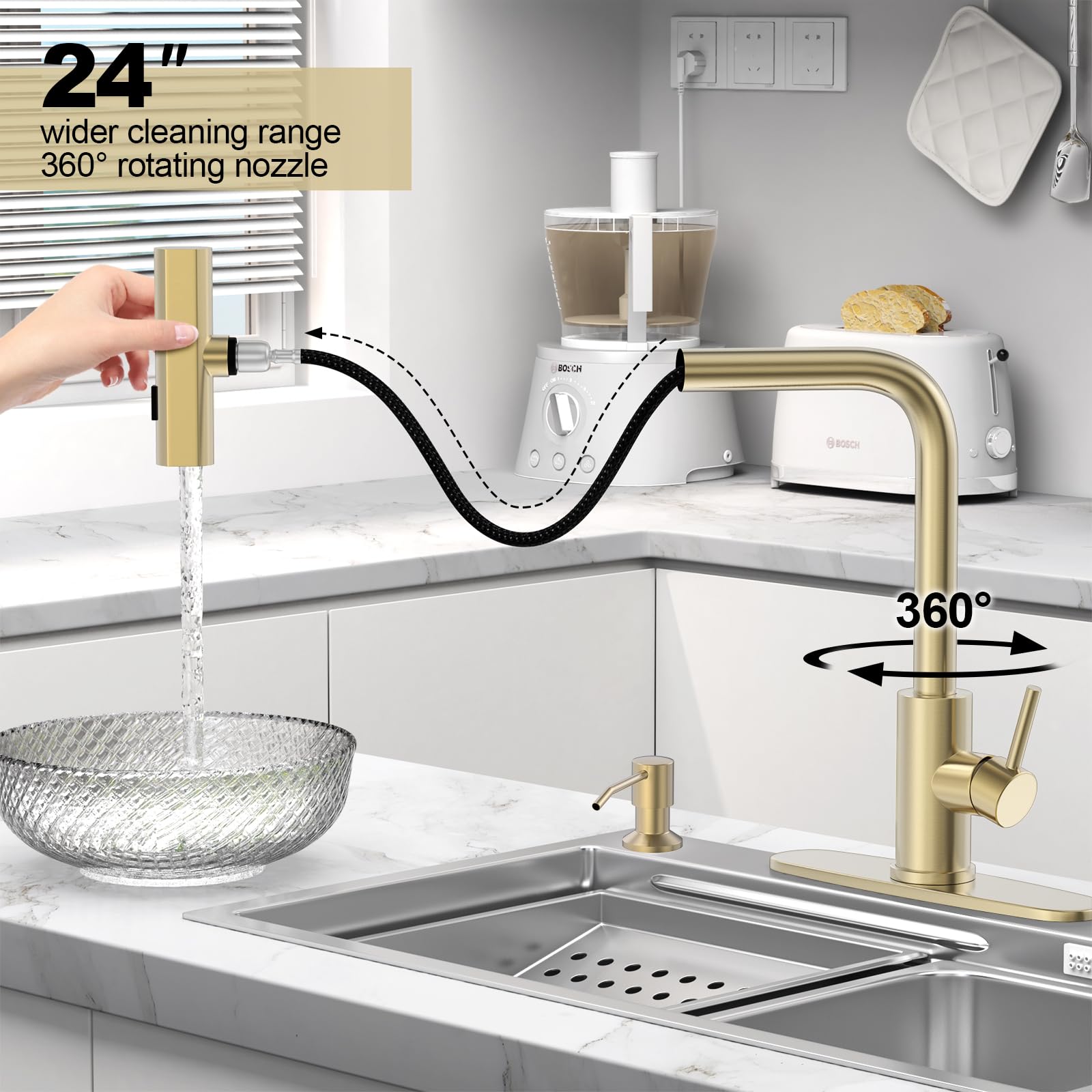 AVSIILE 304 stainless steel construction for durability and easy cleaning