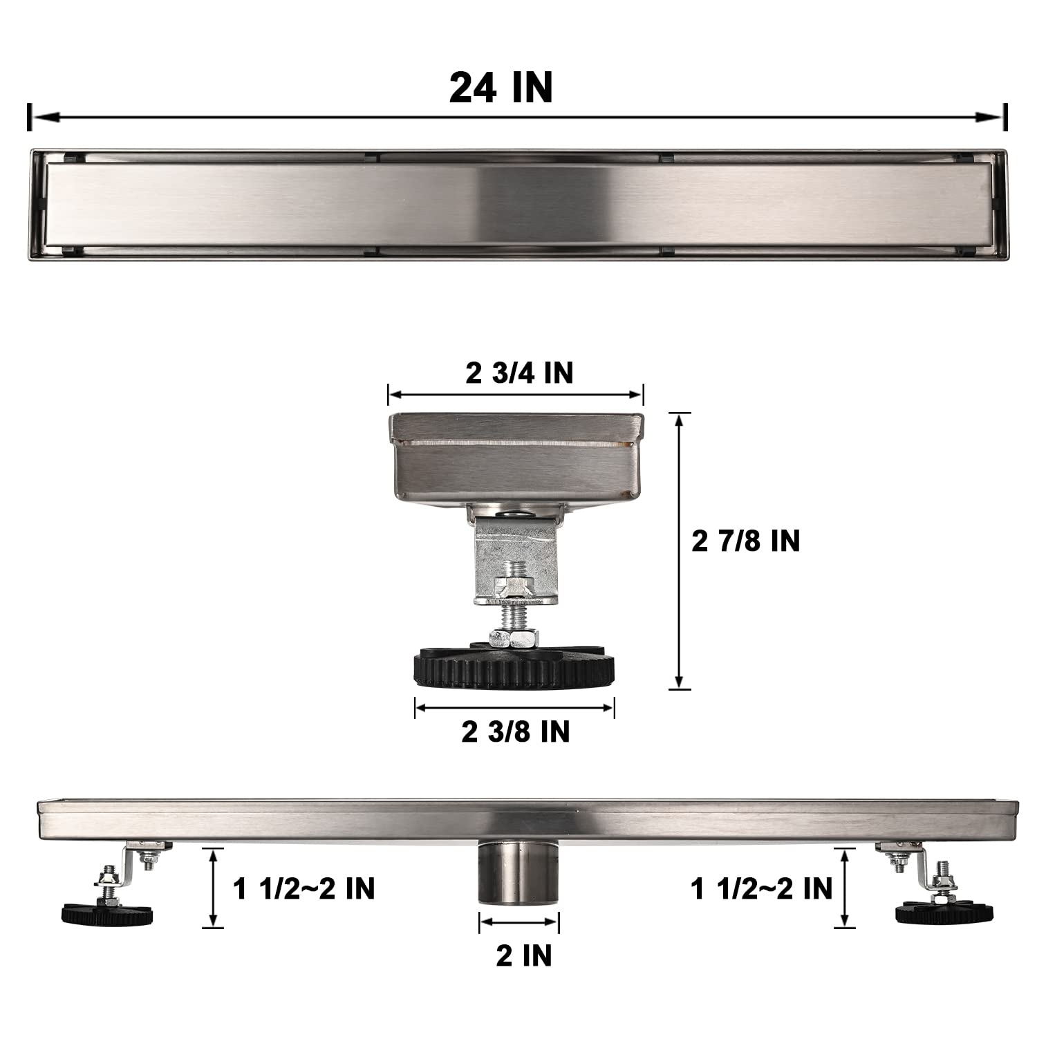 AVSIILE brushed nickel finish adds a sleek, durable look to your bathroom.