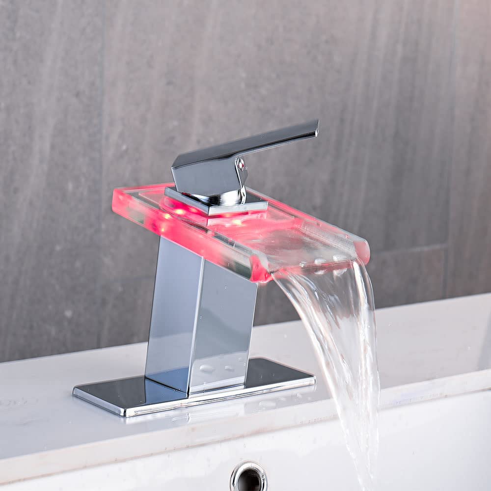 AVSIILE LED faucet shows color temperature at a glance