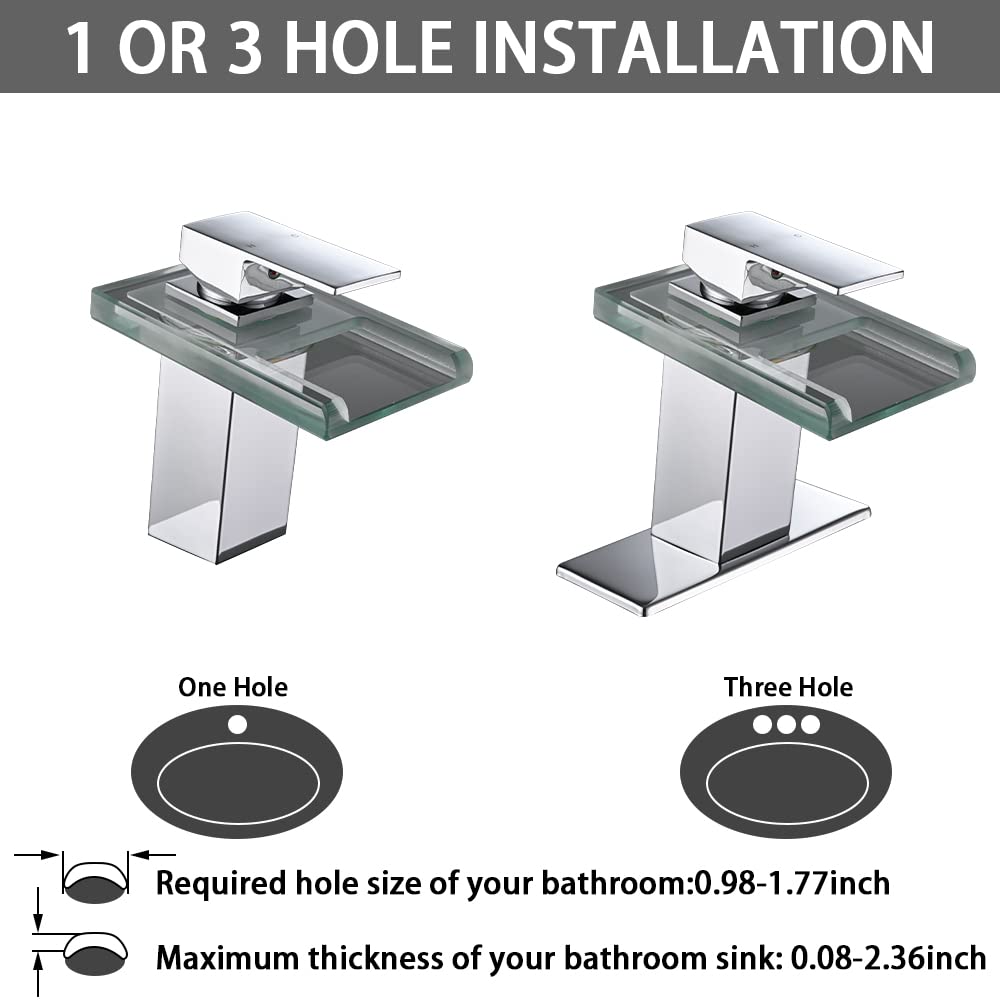 AVSIILE faucet with optional deck plate for clean multi-hole installations