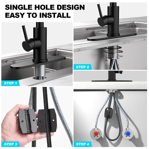 AVSIILE faucet integrates with various kitchen aesthetics