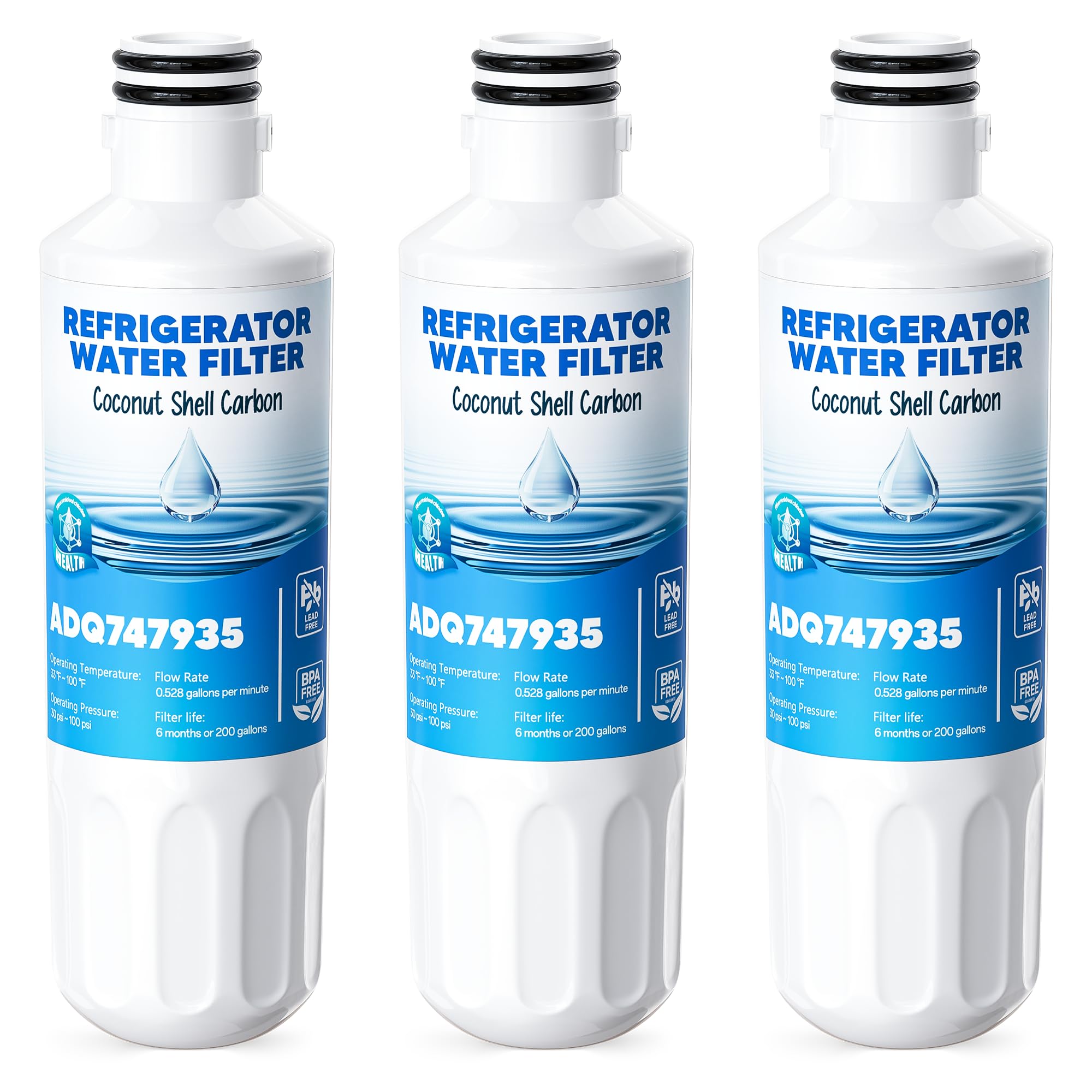 AVXBYR LT1000P filter pack 3-pack for reliable kitchen filtration