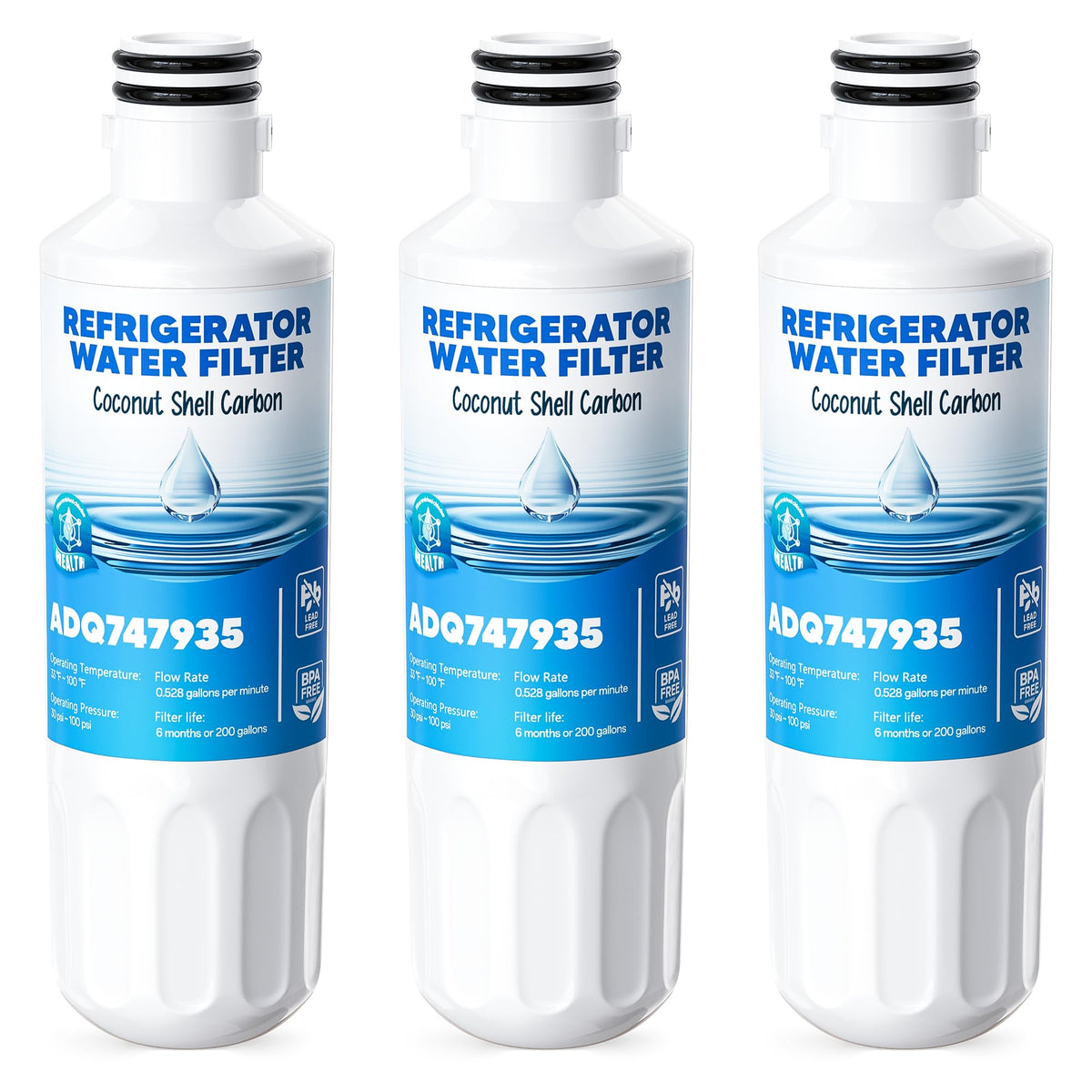 AVXBYR LT1000P filter pack 3-pack for reliable kitchen filtration