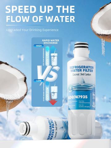 AVXBYR LT1000P flow rate test showing steady water flow