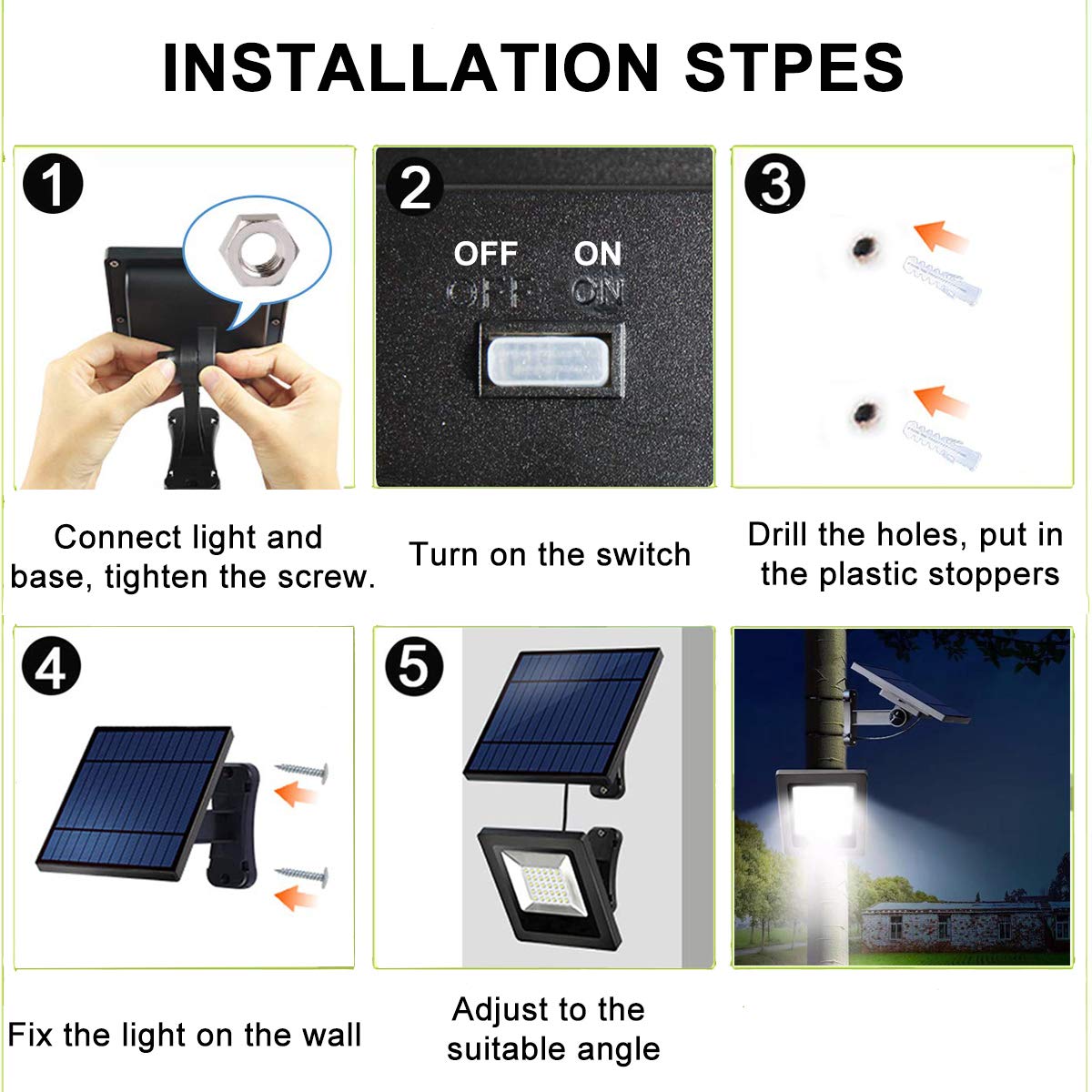 Awanber solar panel and base provide reliable outdoor charging