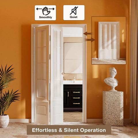 AWDIA bifold door hardware kit brackets for sturdy door support