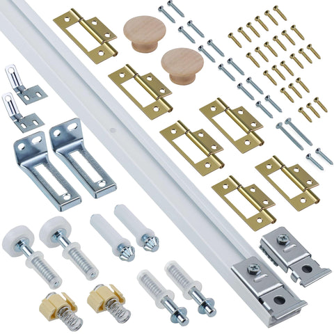 AWDIA bifold door track 48-inch enables smooth closet access.