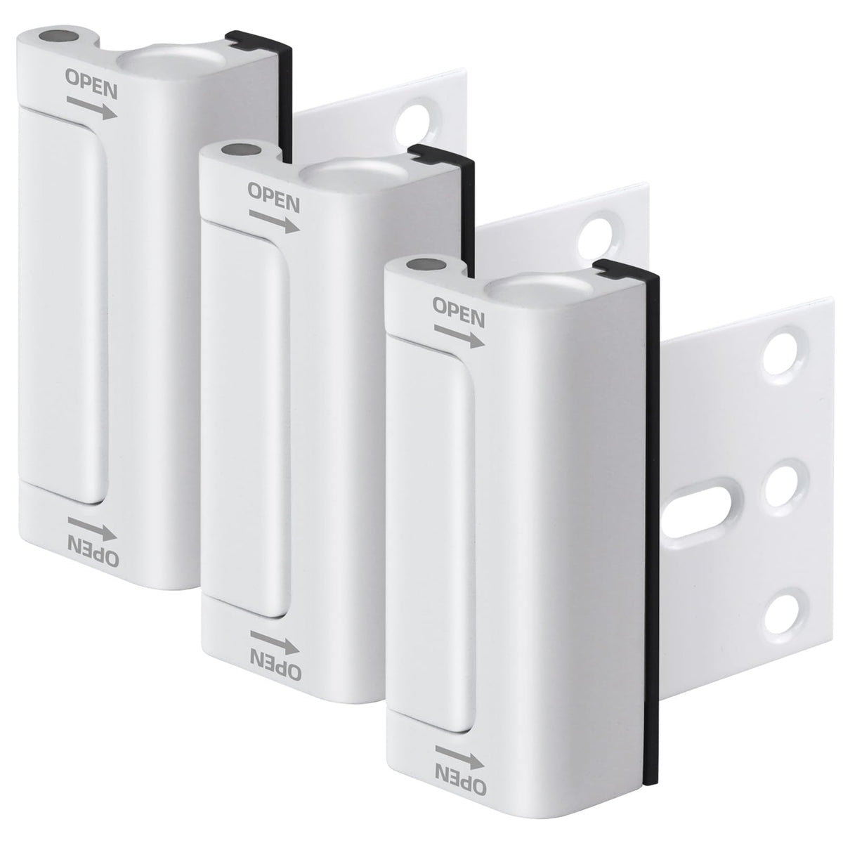 AWDIA door reinforcement lock on white front door for added protection