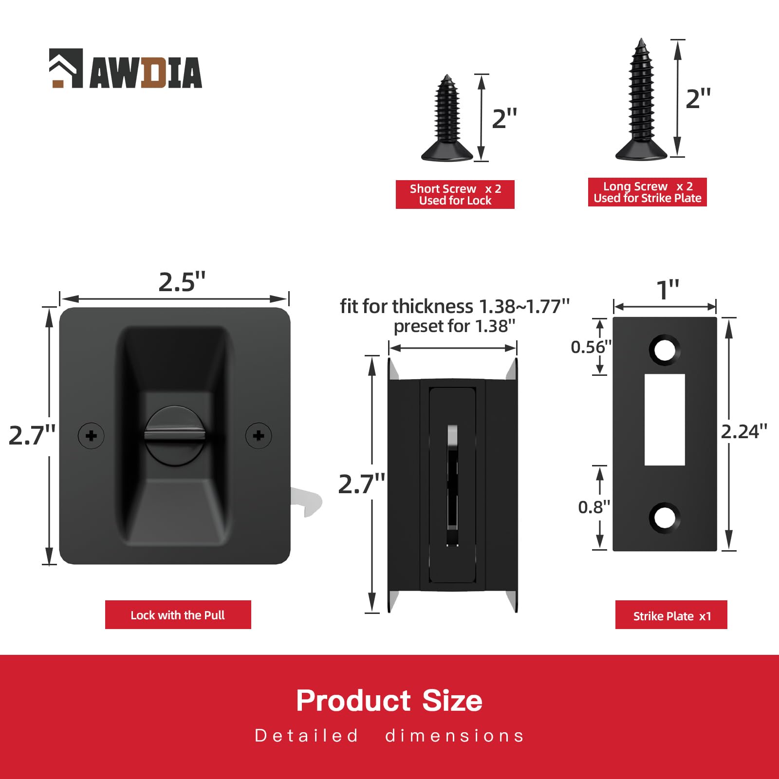 AWDIA matte-black finish surface complements contemporary interiors