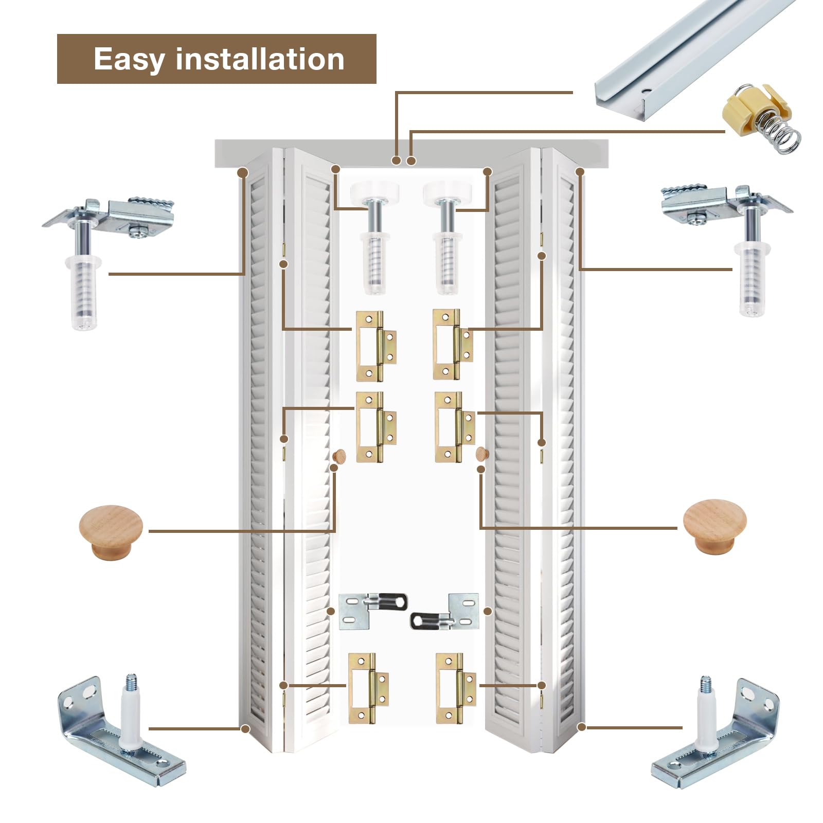 AWDIA top pivot offers secure, quiet door operation.