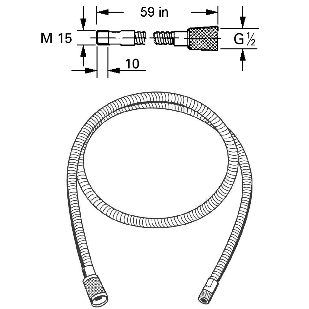 Awelife 1/2 inch connector enables easy, tool-free installation.