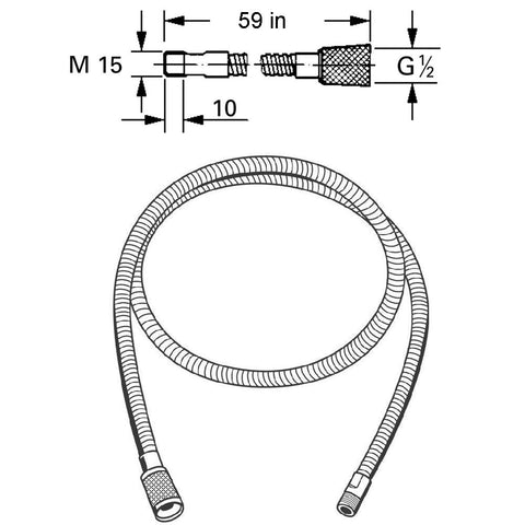 Awelife 1/2 inch connector enables easy, tool-free installation.