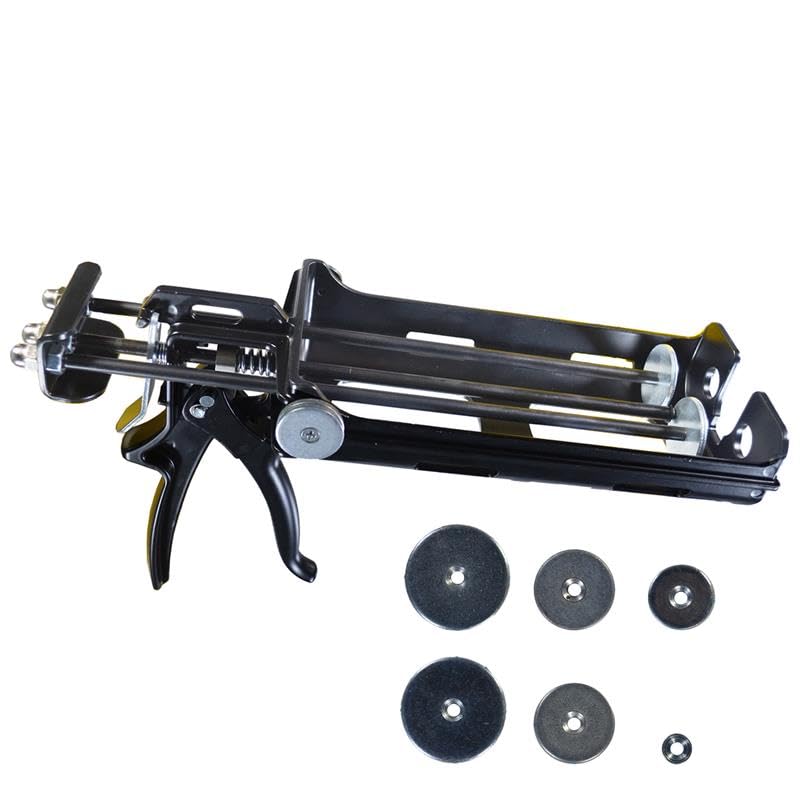 AWF PRO dual cartridge epoxy gun front view for comfortable extended use.