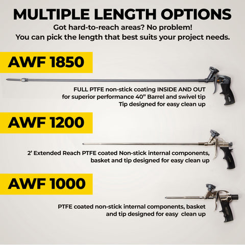 AWF PRO quick canister connection enables fast setup and reliable start stop.