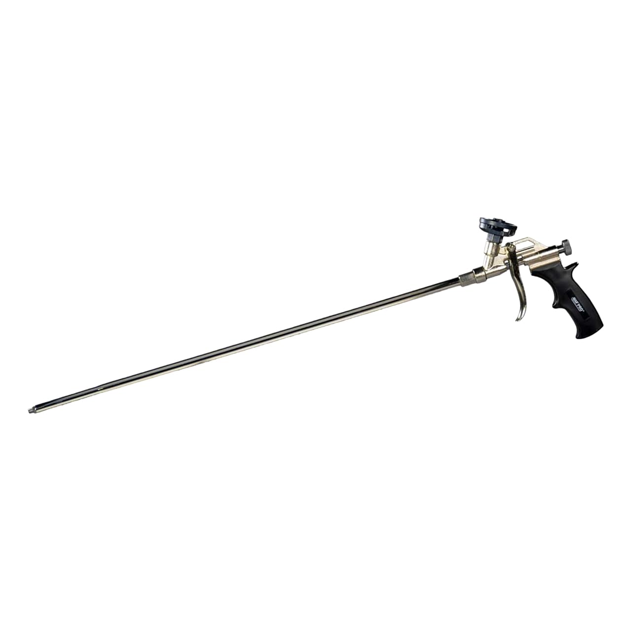 AWF PRO spray foam gun with a 2-foot nozzle for deep-gap access.