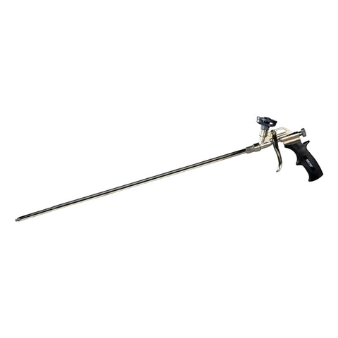 AWF PRO spray foam gun with a 2-foot nozzle for deep-gap access.