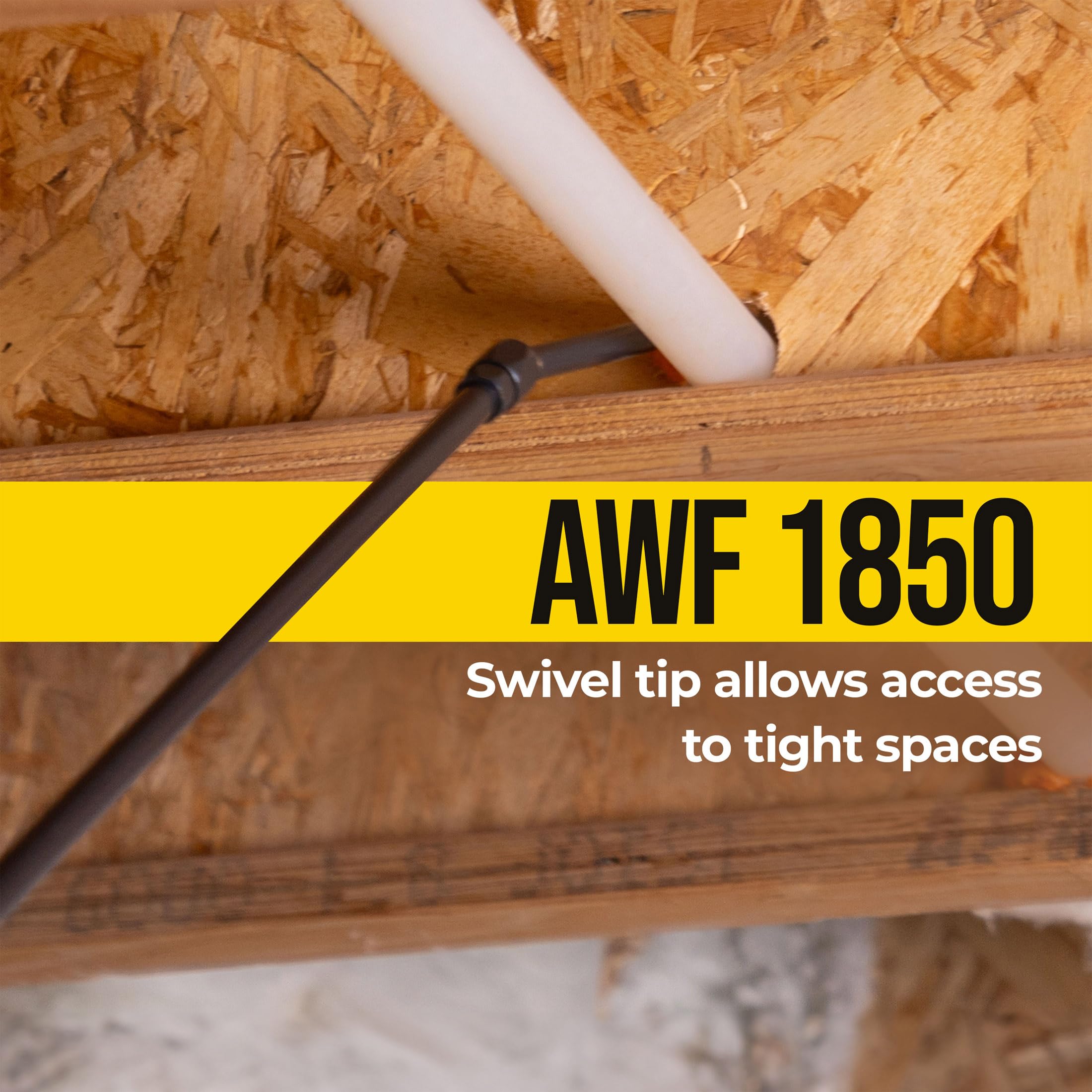 AWF PRO spray foam gun includes two straws and two extender tips.