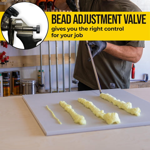 AWF PRO gun with PTFE coating to minimize foam buildup during use.