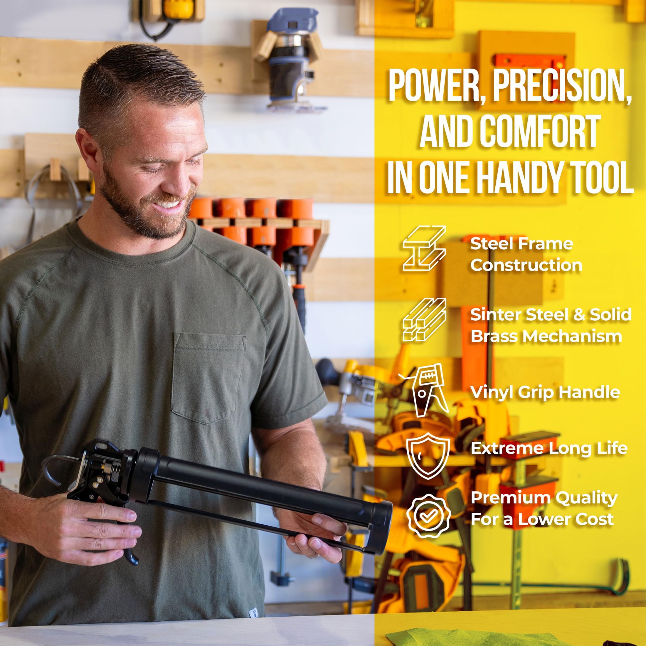 AWF PRO steel-frame construction for durable, long-lasting performance.