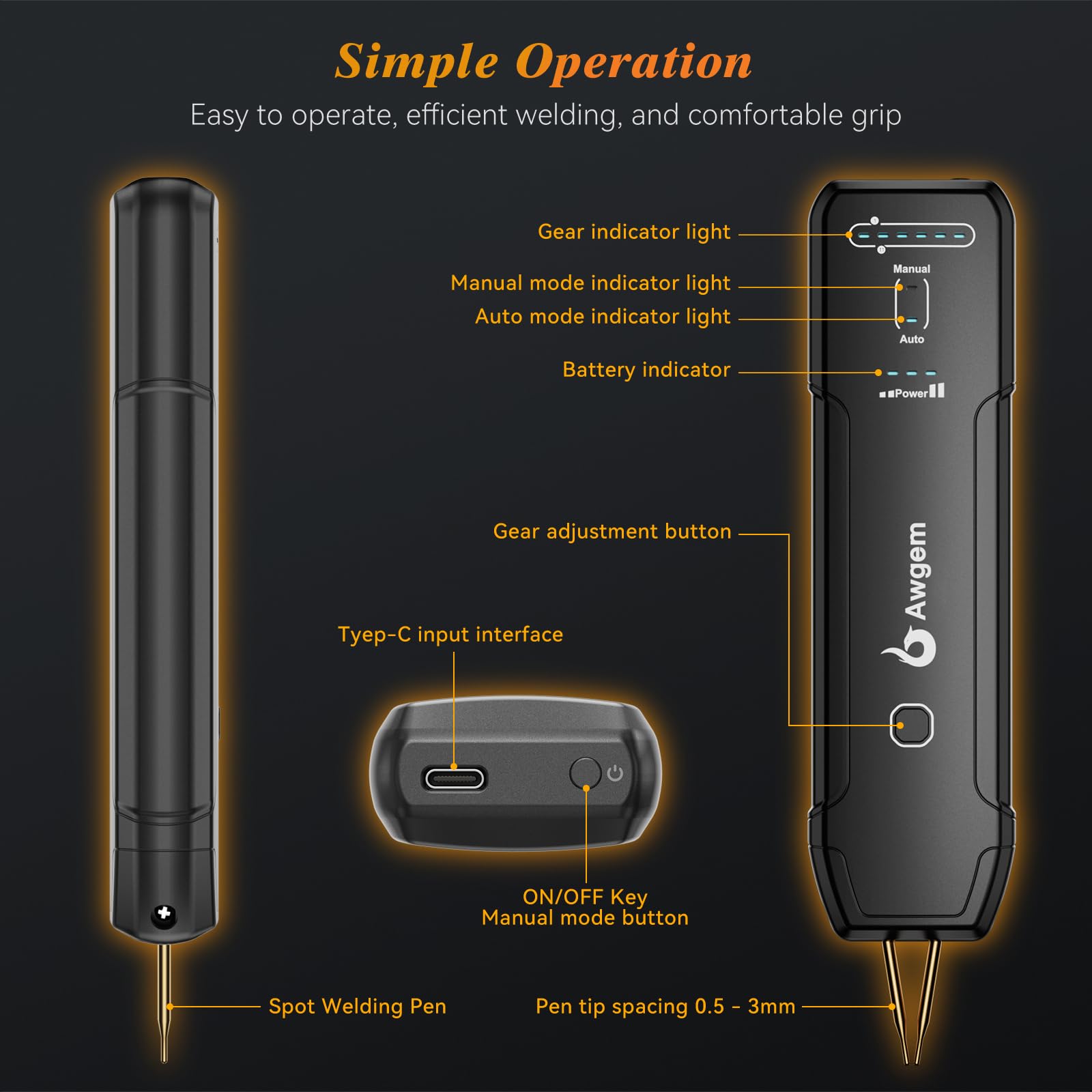 Awgem SH1 compact portable design fits home and outdoor workspaces