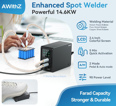 AWithZ 14-6KW pulse power enables strong welding performance with minimal interference