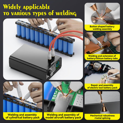 AWithZ interchangeable welding pens enable consistent spot welds across cells