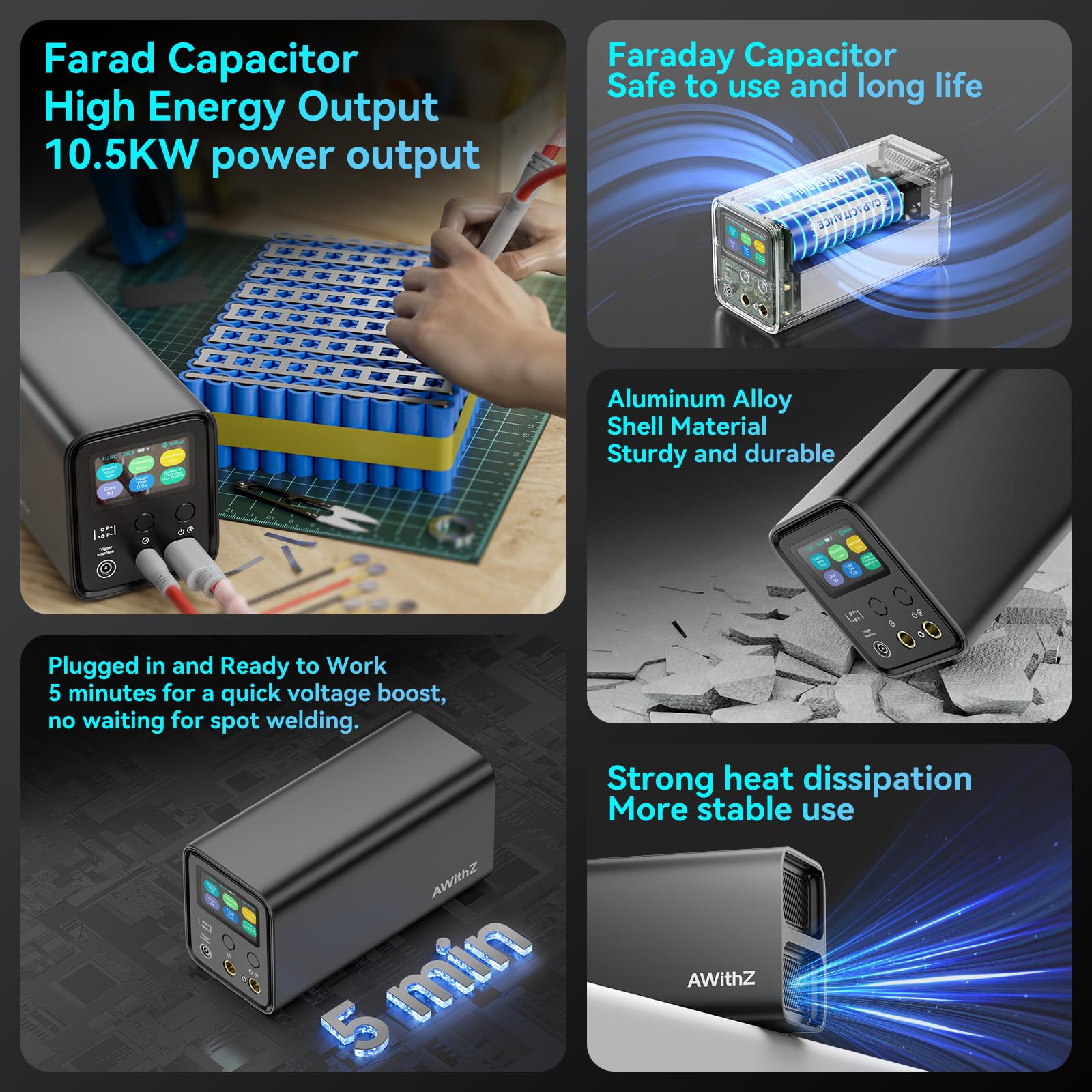 AWithZ UF20B foot pedal for hands-free welding control.