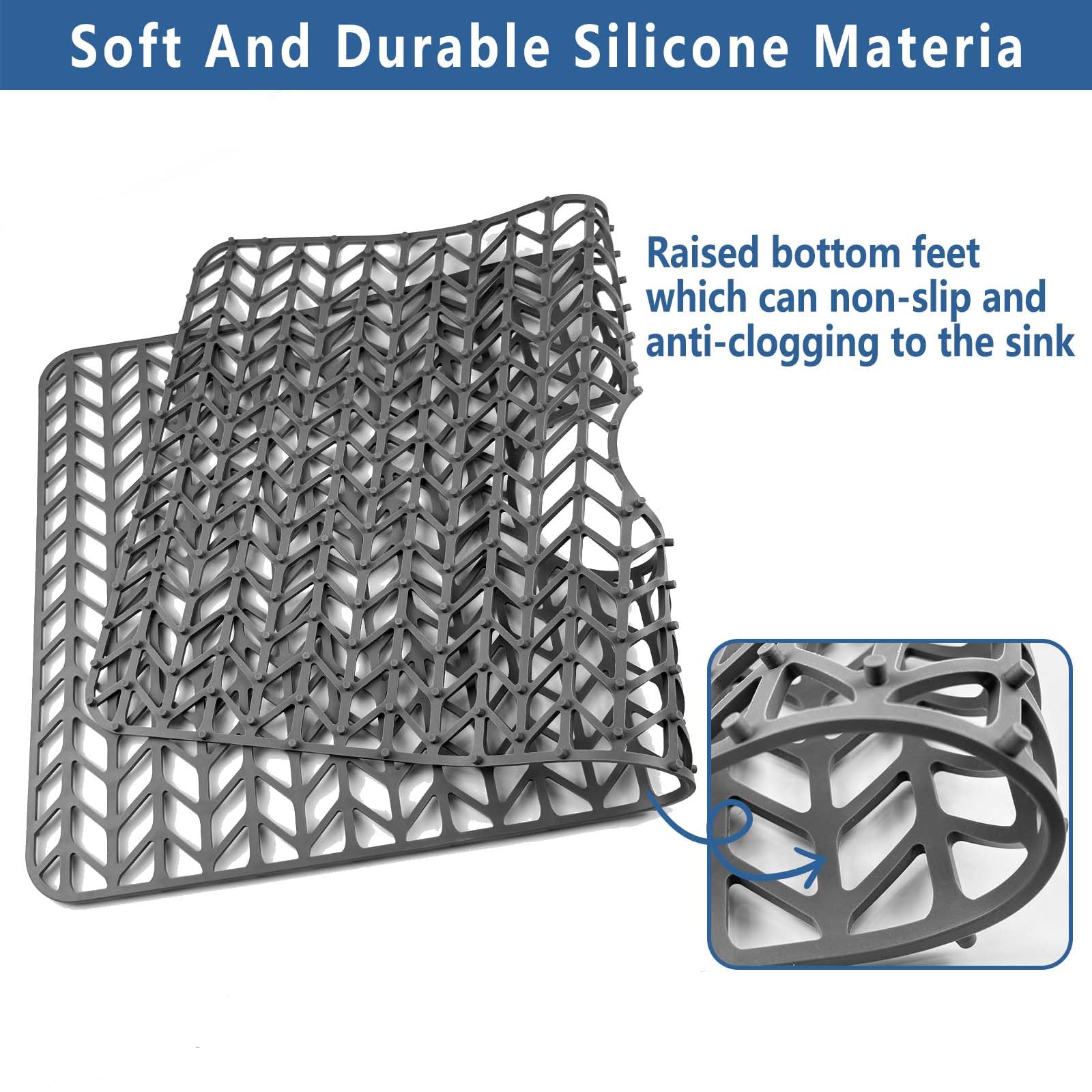 AWOKE non-slip grip keeps the mat in place during use.