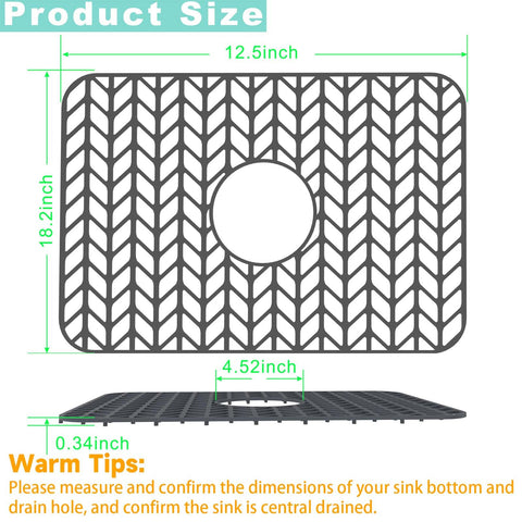 AWOKE silicone sink mat close-up highlights soft, flexible protection for delicate wares