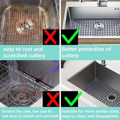 AWOKE silicone sink protector easy to clean and quick to wipe.