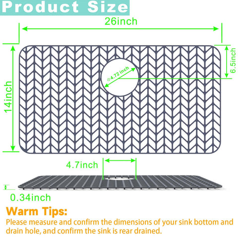 AWOKE silicone sink protector folded design demonstrates flexible fit for curved or flat sinks.