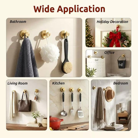 awrose decorative suction hooks mounted on window for organization