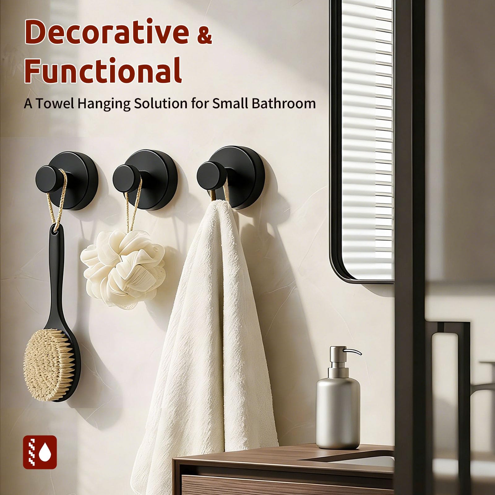 awrose shower hook for glass door keeps towels and robes organized