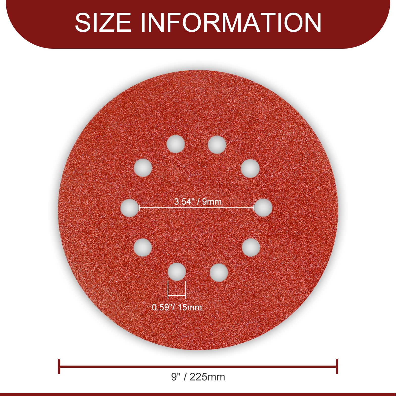 Awutzut 9-inch disc ideal for drywall and popcorn ceiling sanding and removal
