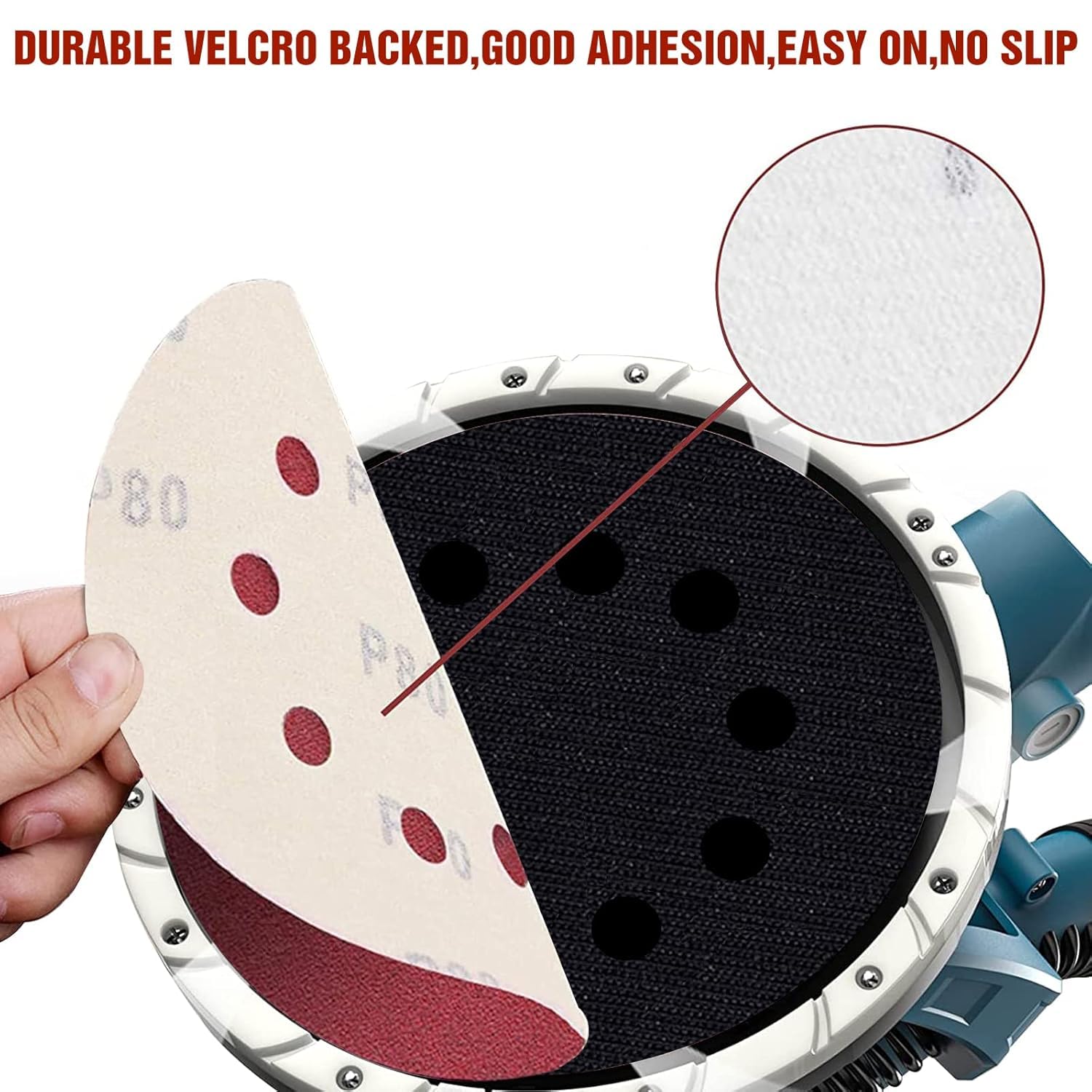 Awutzut hook and loop sanding disc for fast changes on compatible pads