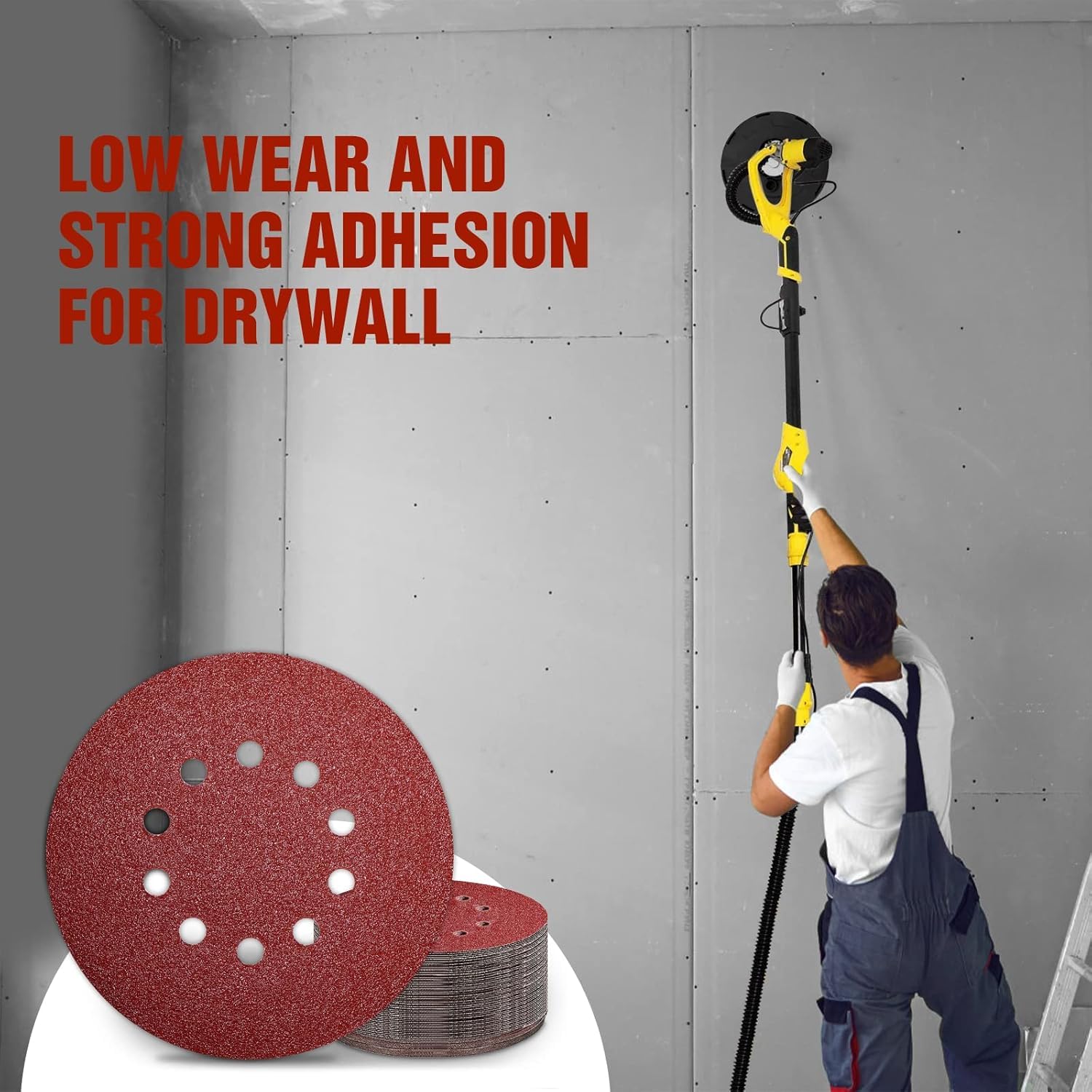 Awutzut sanding discs for interior and exterior walls with consistent grit