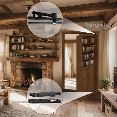 Awvob instruction video guide helps quick, accurate hidden bookcase door installation.
