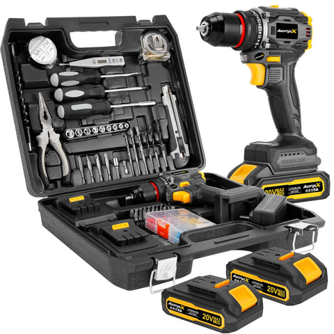 AwxryoX brushless compact drill in hand for precise DIY tasks.