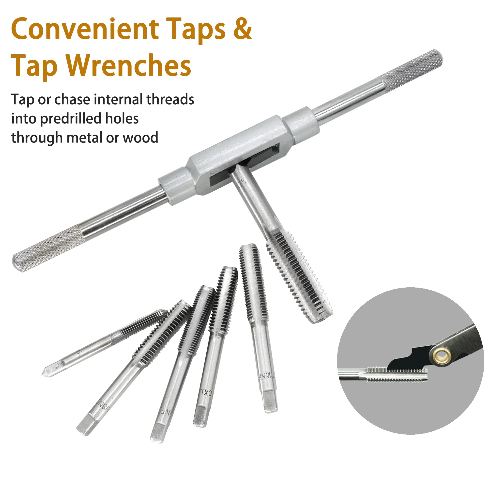 Axelord die stock for accurate internal and external thread cutting