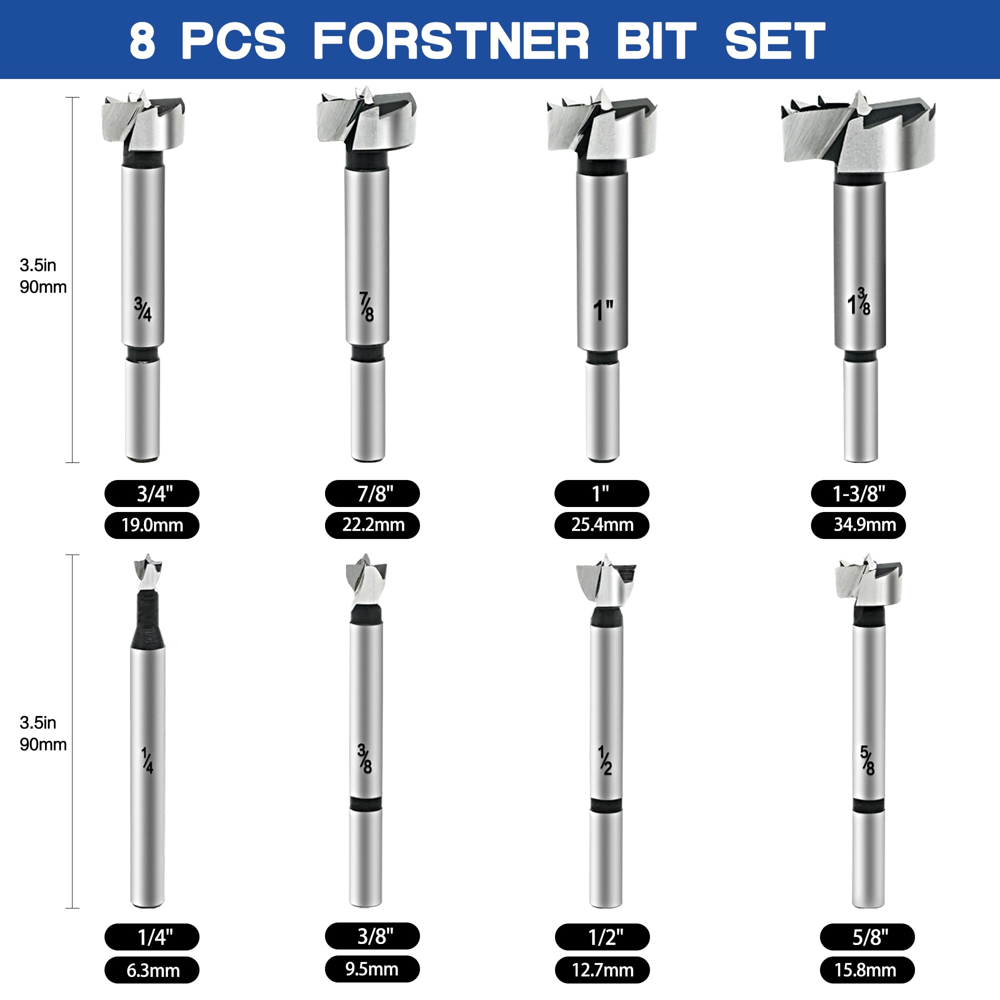 Close-up of Axelord Forstner cutting edge delivering precise, smooth drilling experience.