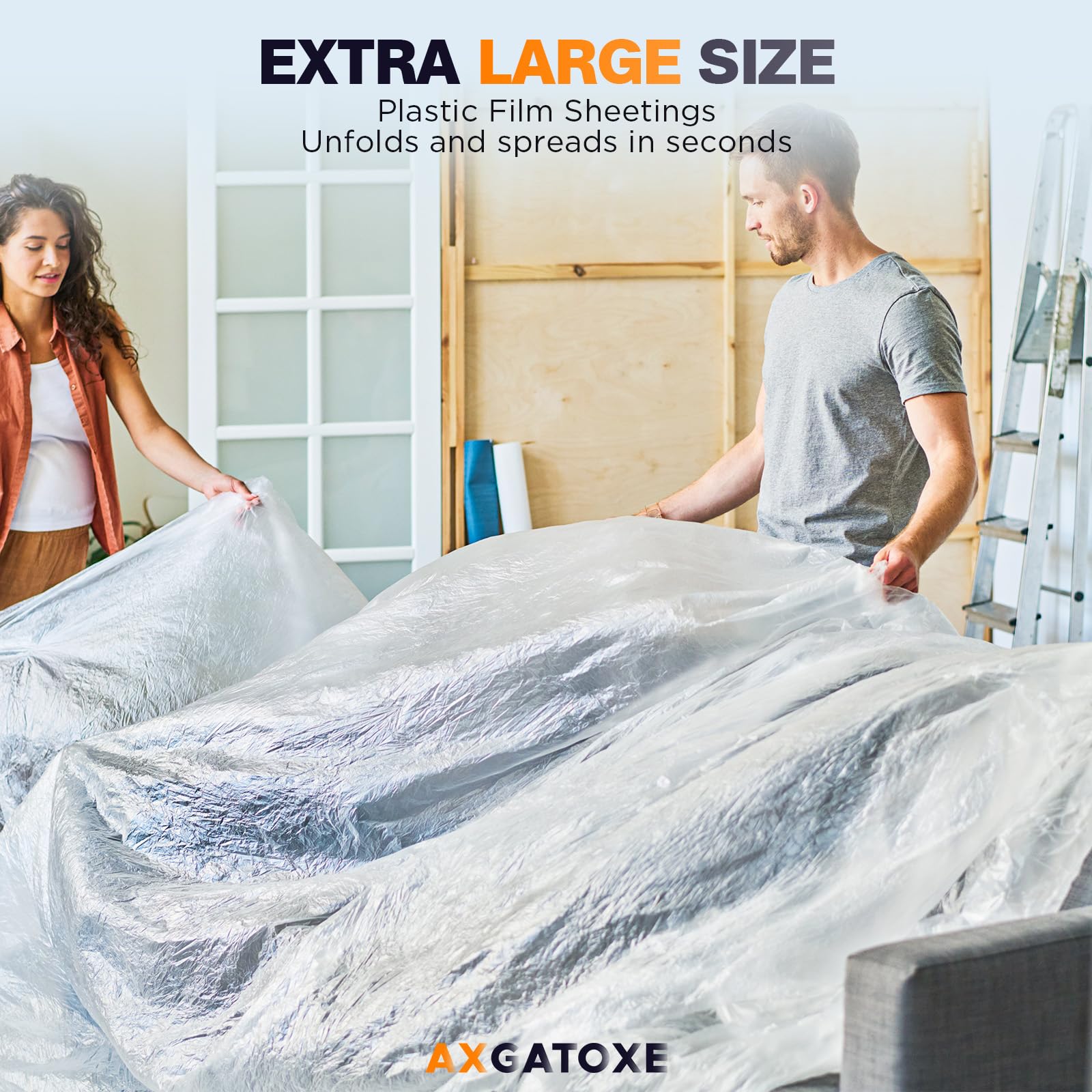 Axgatoxe disposable painting cloth for quick, mess-free setup