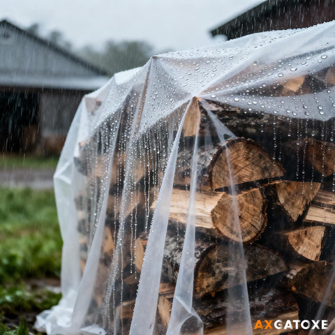 Axgatoxe painting drop cloth keeps spills away from furniture and carpets.