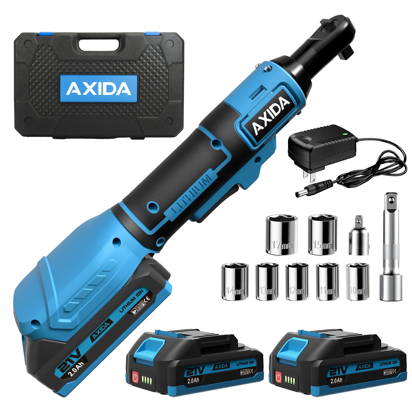 AXIDA electric ratchet wrench in action delivering strong torque for fast fastening.