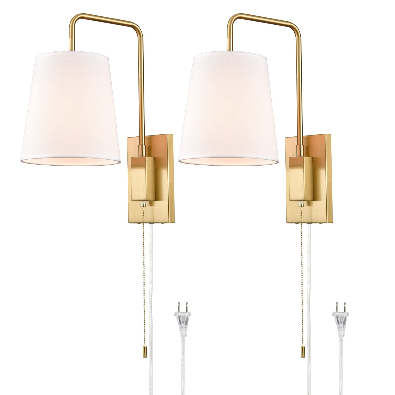 AXILAND wall sconce backplates in gold finish for a stylish accent