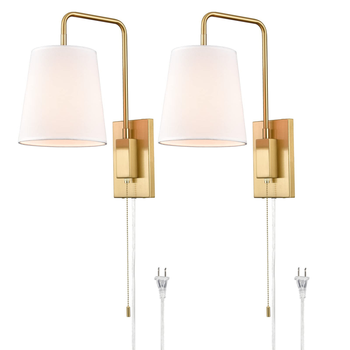 AXILAND wall sconce backplates in gold finish for a stylish accent