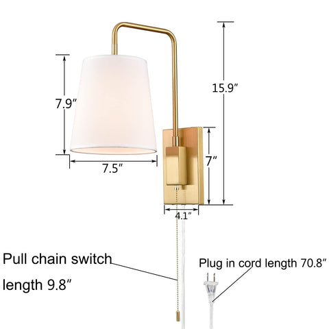 AXILAND wall sconce installation hardware included for quick mounting